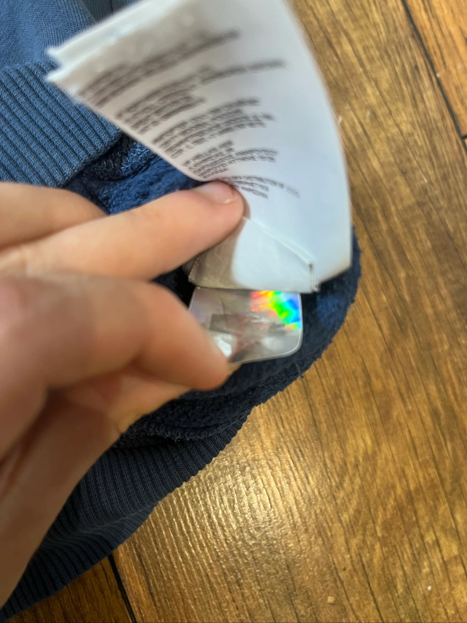 Hoodie marineblauw met geborduurd vierkant Box Logo - The North Face - maat S - zeer goede staat – photo 5